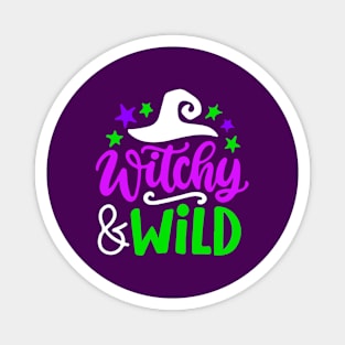 Witchy Wild Halloween Magnet